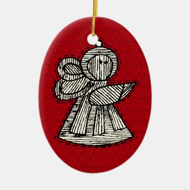 Vintage Julgransprydnad Keramik (Framsidan)