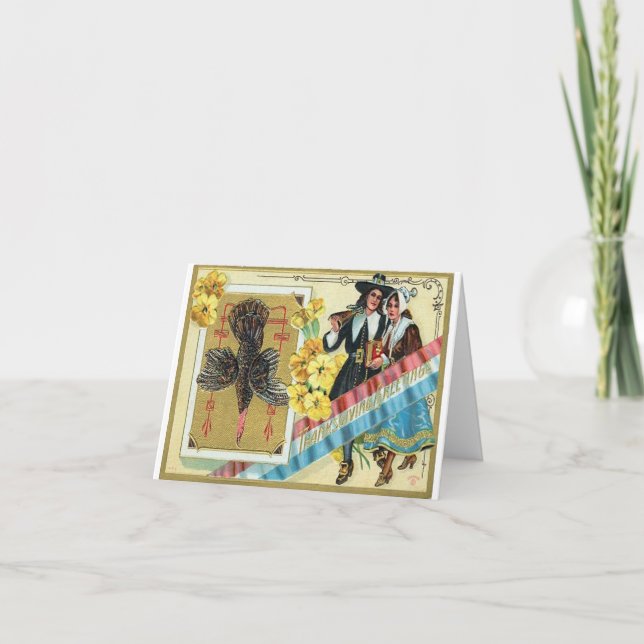 Vintage julgrattulation kort (Framsida)