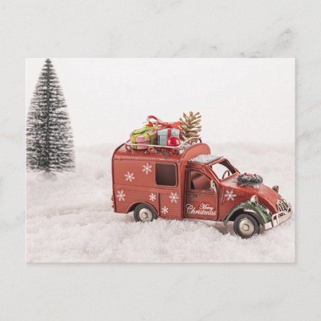 Vintage julhelg   vykort (Framsida)