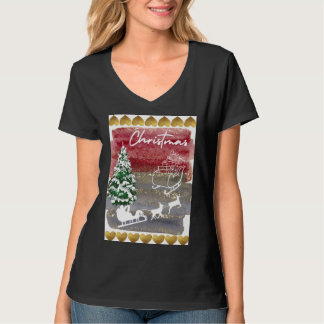 Vintage julhusflagga t shirt