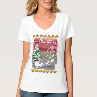 Vintage julhusflagga t shirt