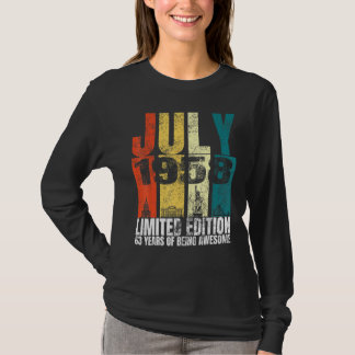 Vintage juli 1958 Födelsedagskostym 63 år gammal 6 T Shirt