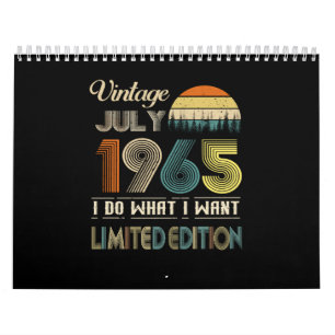 Vintage juli 1965 Vad jag vill ha Begränsadare ut Kalender