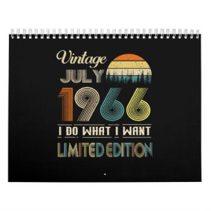 Vintage juli 1966 Vad jag vill ha Begränsad utgå Kalender