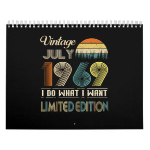 Vintage juli 1969 Vad jag vill ha Begränsad utgå Kalender