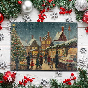 Vintage julillustration