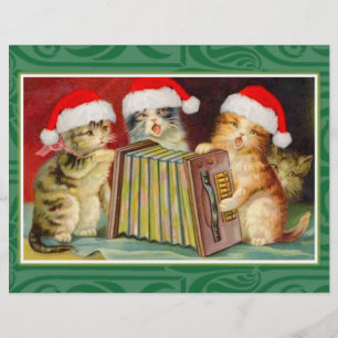 Vintage julkatten reklamblad