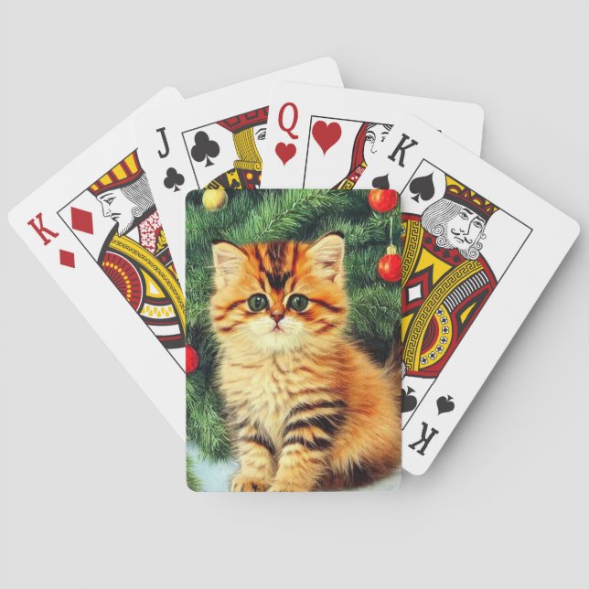 Vintage-julklapp Casinokort (Baksidan)