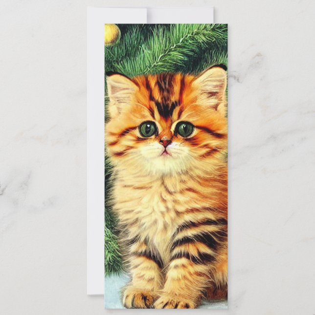 Vintage-julklapp Inbjudningar (Framsida)