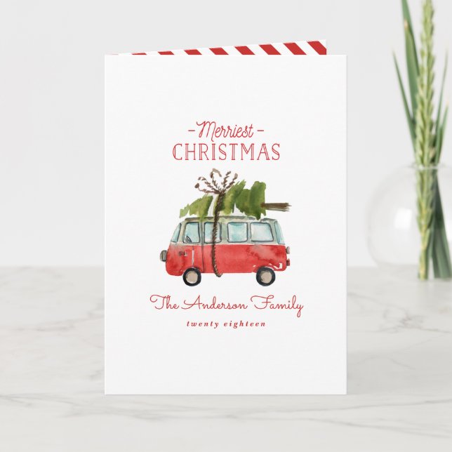 Vintage-julklapp Kort (Framsida)