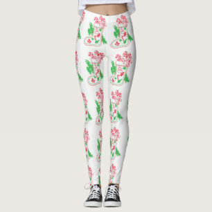 Vintage-julklapp Leggings