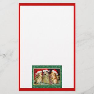 Vintage-julklappar Brevpapper