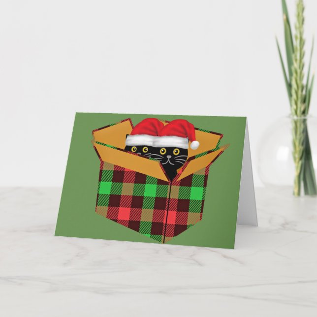 Vintage-julklappar Kort (Framsida)