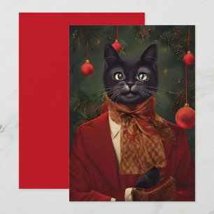 Vintage-julklappat, platt anteckningskort