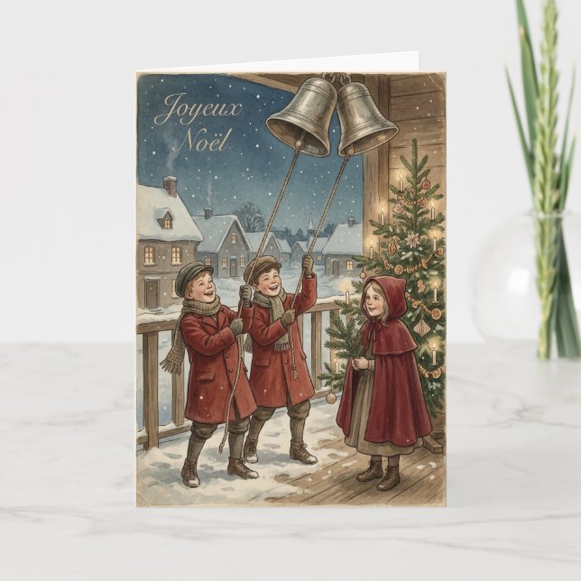 Vintage julklockor Ringers kort (Framsida)
