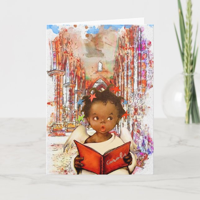 Vintage julkort för afroamerikaner kort (Framsida)