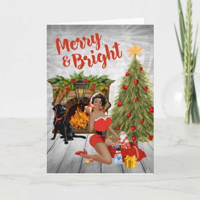 Vintage julkort för afroamerikaner kort (Framsida)