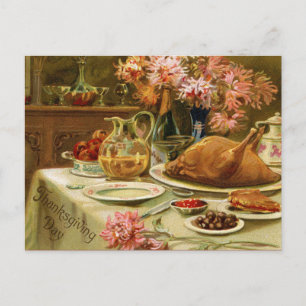 Vintage Julkort för Thanksgiving Vykort