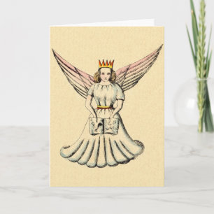 Vintage - Julkort för tyska Angel-julklapp Helgkort