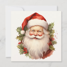 Vintage julkort för vattenfärgsfärg kort