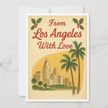 Vintage julkort från Los Angeles