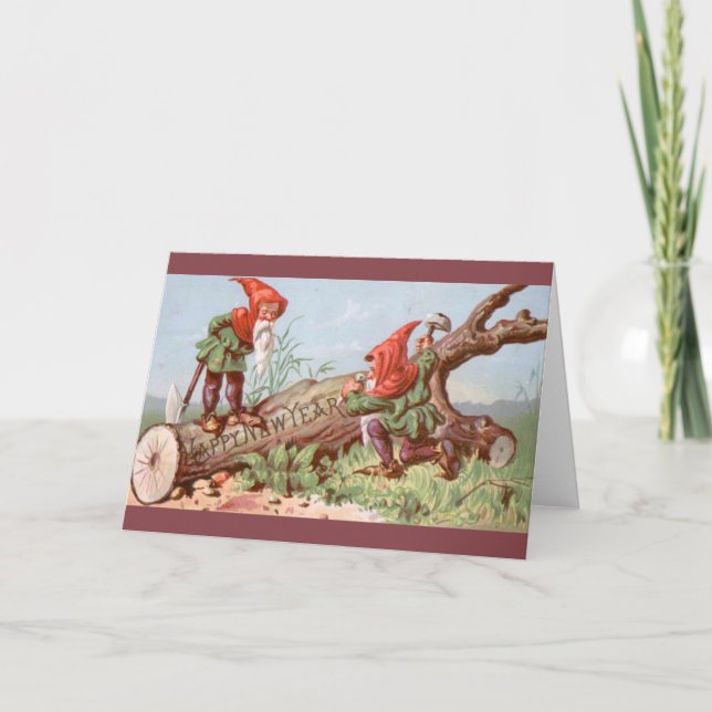 Vintage julkort | Gott nytt år  Helgkort (Framsida)