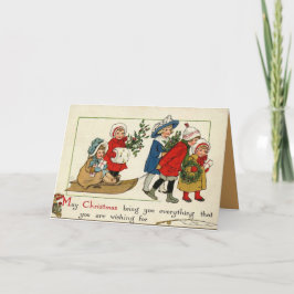 Vintage julkort helgkort