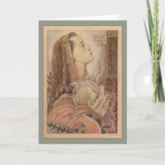 Vintage-julkort Helgkort (Framsida)