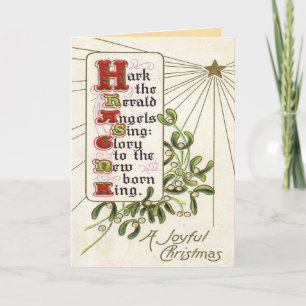 Vintage-julkort Helgkort