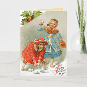 Vintage-julkort Helgkort