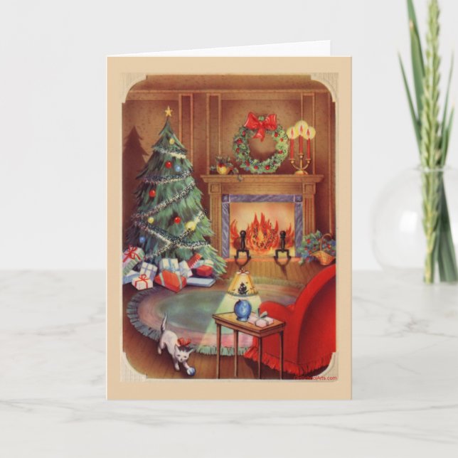 Vintage-julkort Helgkort (Framsida)
