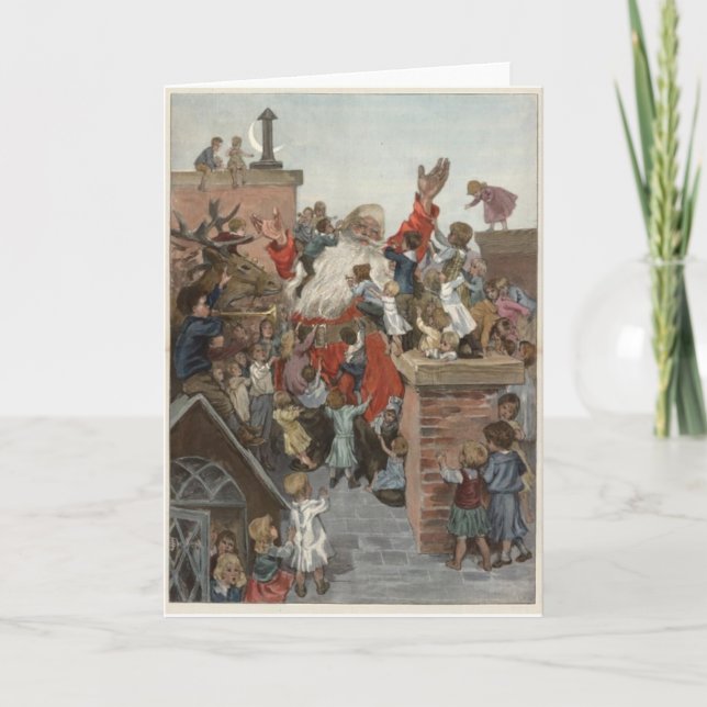 Vintage-julkort Helgkort (Framsida)