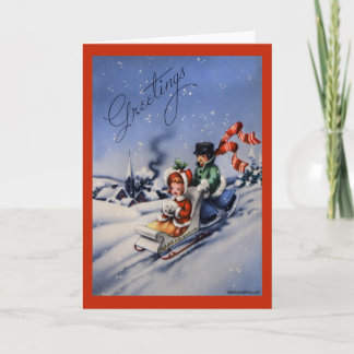 Vintage-julkort Helgkort