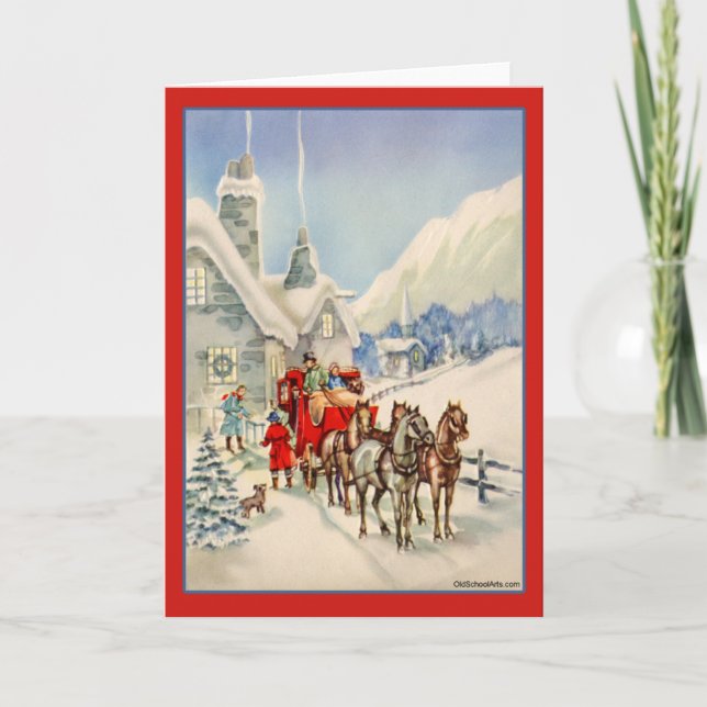 Vintage-julkort Helgkort (Framsida)
