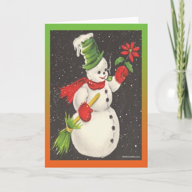 Vintage-julkort Helgkort (Framsida)