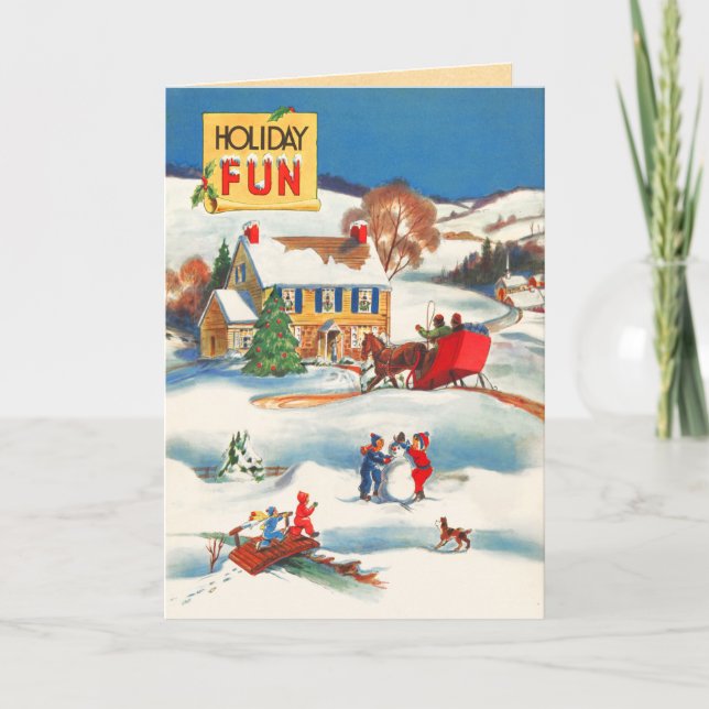 Vintage-julkort Helgkort (Framsida)