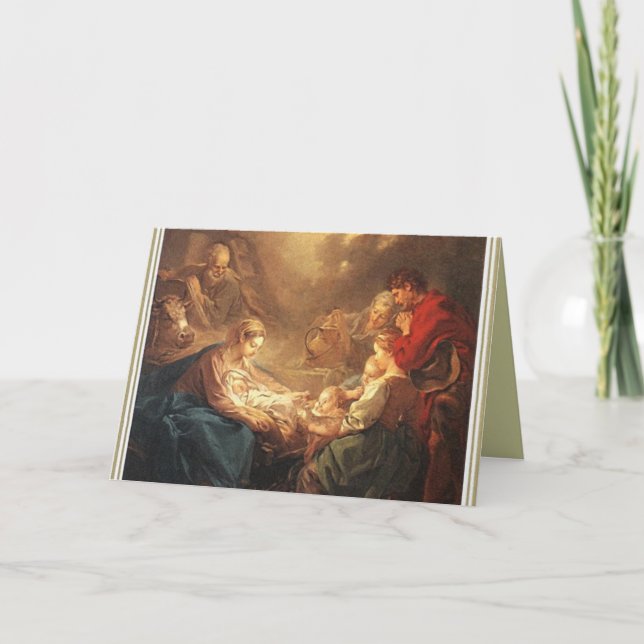 Vintage - julkort helgkort (Framsida)