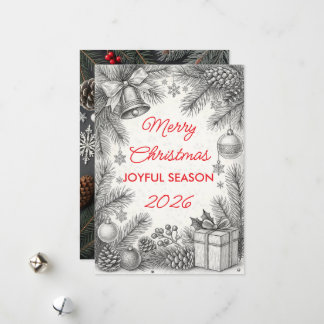 Vintage-julkort Julkort