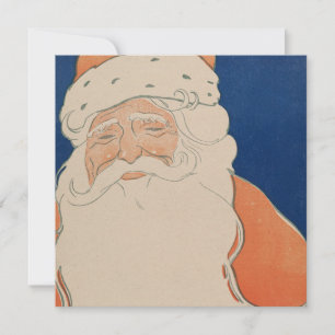 Vintage-julkort Lycklig Santa Julkort