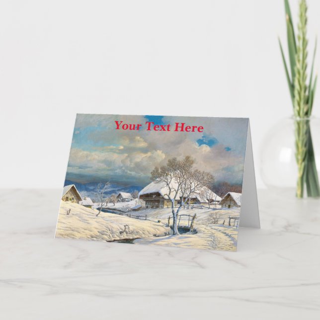 Vintage julkort tack kort (Framsida)