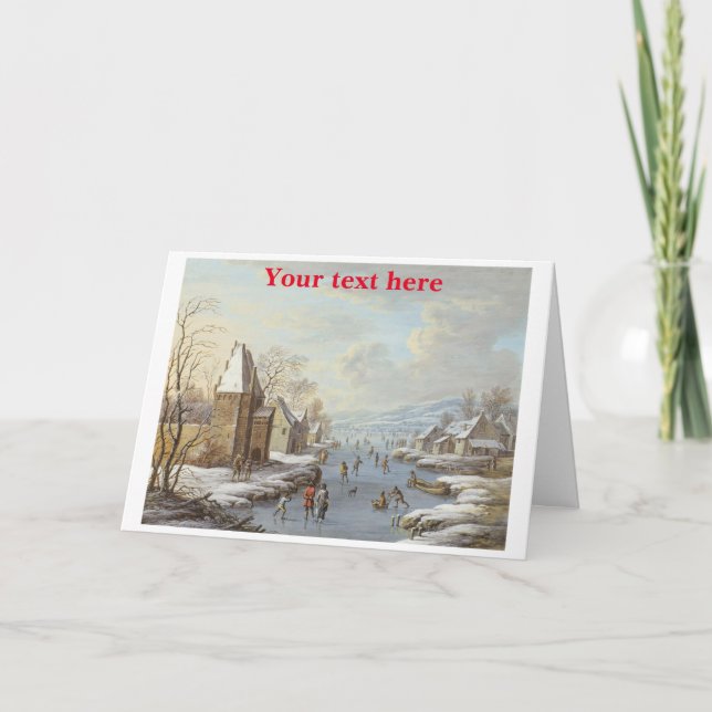 Vintage julkort tack kort (Framsida)