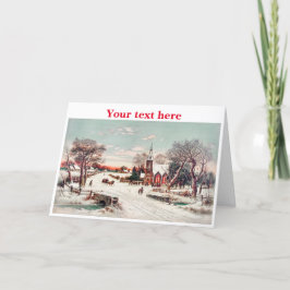 Vintage julkort tack kort