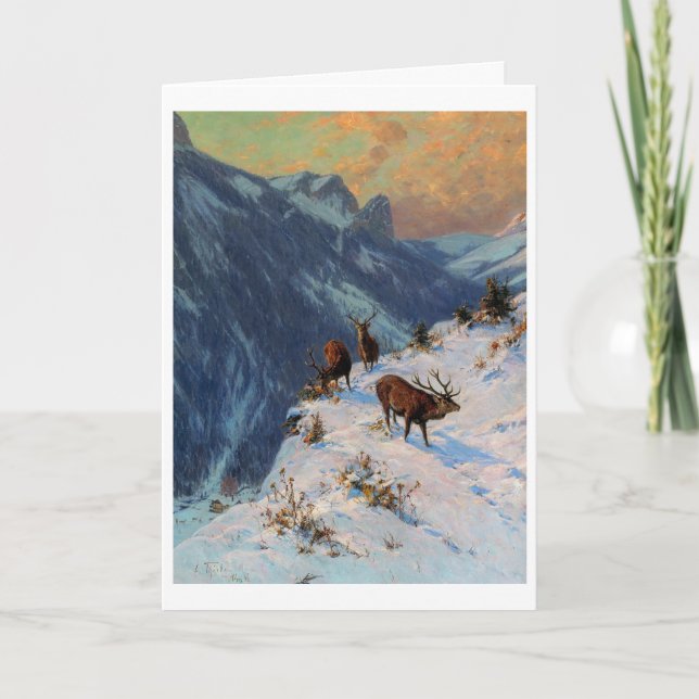 Vintage julkort tack kort (Framsida)