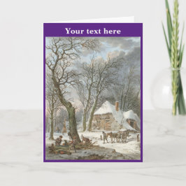 Vintage julkort tack kort