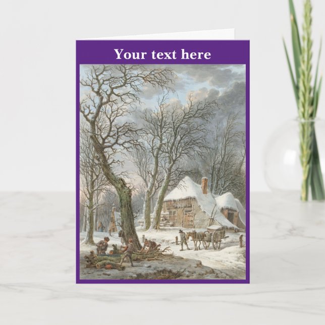 Vintage julkort tack kort (Framsida)