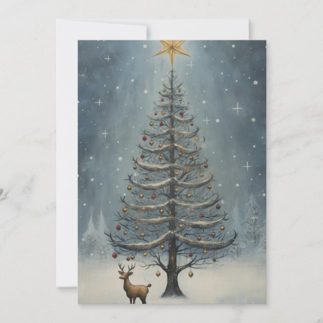 Vintage-julkort - Unika julkort (Framsida)