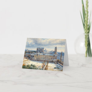 Vintage-julkortets ROME I SNÖ (1825-30) Helgkort