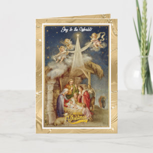 Vintage Julkrubba II Klassisk Religiös Anteckningskort