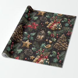 Vintage jullyktor presentpapper