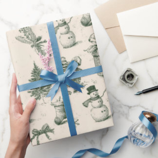 Vintage julpapper med retrodesign